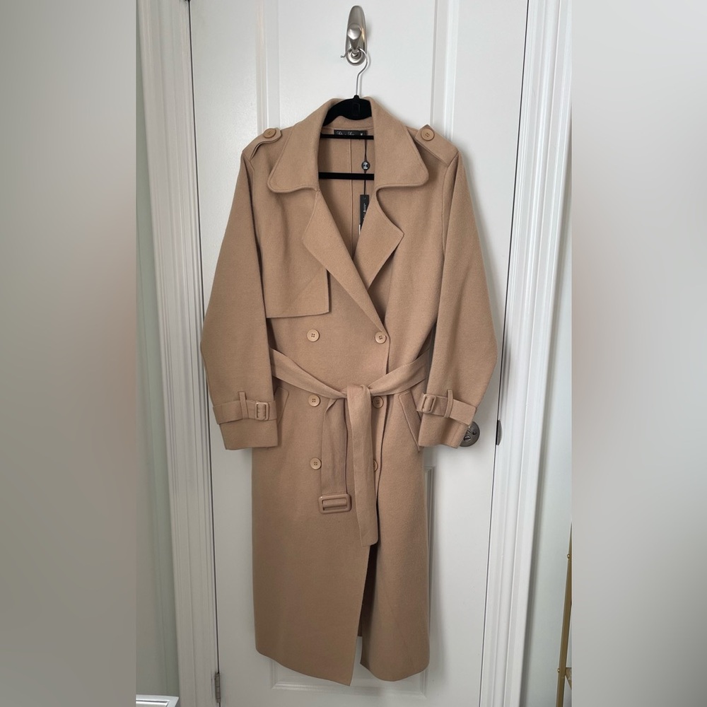 NWT Lyla + Luxe Preston Knit Trench Coat